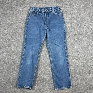 Lee Jeans Womens Blue Straight Leg Classic Size 6 Denim Pants Vintage Style